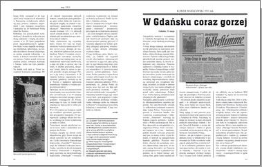 Gdańsk przed burzą. Korespondencja z Gdańska dla 'Kuriera Warszawskiego' t. 1: 1931-1934
